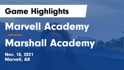 Marvell Academy  vs Marshall Academy Game Highlights - Nov. 18, 2021