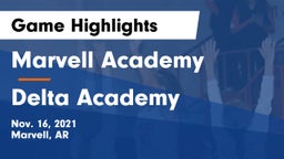 Marvell Academy  vs Delta Academy Game Highlights - Nov. 16, 2021