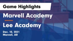 Marvell Academy  vs Lee Academy  Game Highlights - Dec. 10, 2021