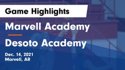 Marvell Academy  vs Desoto Academy  Game Highlights - Dec. 14, 2021