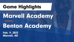 Marvell Academy  vs Benton Academy  Game Highlights - Feb. 9, 2022
