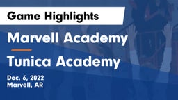 Marvell Academy  vs Tunica Academy Game Highlights - Dec. 6, 2022