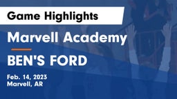 Marvell Academy  vs BEN'S FORD Game Highlights - Feb. 14, 2023