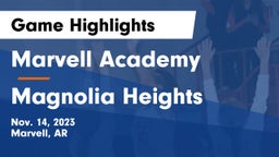 Marvell Academy  vs Magnolia Heights  Game Highlights - Nov. 14, 2023