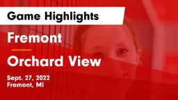 Fremont  vs Orchard View  Game Highlights - Sept. 27, 2022