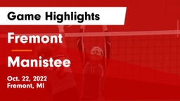 Fremont  vs Manistee  Game Highlights - Oct. 22, 2022