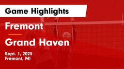 Fremont  vs Grand Haven  Game Highlights - Sept. 1, 2023