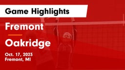 Fremont  vs Oakridge  Game Highlights - Oct. 17, 2023