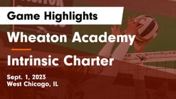 Wheaton Academy  vs Intrinsic Charter  Game Highlights - Sept. 1, 2023