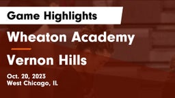 Wheaton Academy  vs Vernon Hills  Game Highlights - Oct. 20, 2023