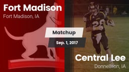 Matchup: Fort Madison High vs. Central Lee  2017
