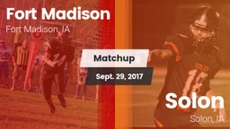 Matchup: Fort Madison High vs. Solon  2017
