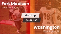 Matchup: Fort Madison High vs. Washington  2017