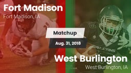 Matchup: Fort Madison High vs. West Burlington  2018