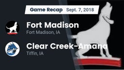 Recap: Fort Madison  vs. Clear Creek-Amana 2018