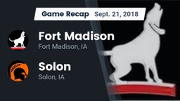 Recap: Fort Madison  vs. Solon  2018