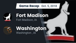 Recap: Fort Madison  vs. Washington  2018