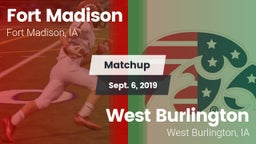 Matchup: Fort Madison High vs. West Burlington  2019