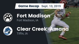Recap: Fort Madison  vs. Clear Creek-Amana 2019