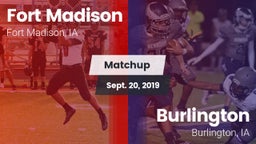 Matchup: Fort Madison High vs. Burlington  2019