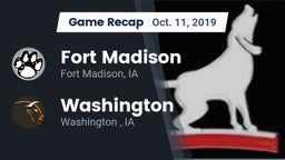 Recap: Fort Madison  vs. Washington  2019