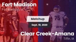 Matchup: Fort Madison High vs. Clear Creek-Amana 2020