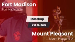 Matchup: Fort Madison High vs. Mount Pleasant  2020