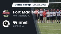 Recap: Fort Madison  vs. Grinnell  2020