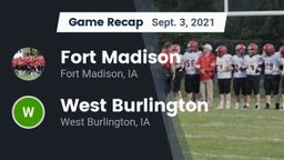 Recap: Fort Madison  vs. West Burlington  2021