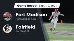 Recap: Fort Madison  vs. Fairfield  2021
