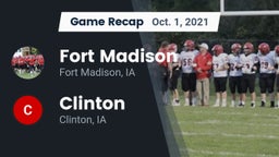 Recap: Fort Madison  vs. Clinton  2021