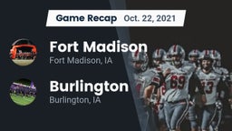 Recap: Fort Madison  vs. Burlington  2021
