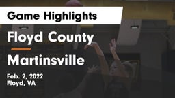 Floyd County  vs Martinsville  Game Highlights - Feb. 2, 2022
