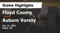 Floyd County  vs Auburn Varsity  Game Highlights - Jan. 31, 2022