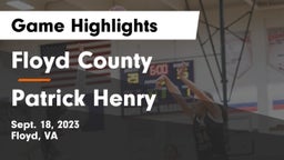 Floyd County  vs Patrick Henry  Game Highlights - Sept. 18, 2023