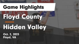 Floyd County  vs Hidden Valley  Game Highlights - Oct. 2, 2023