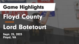 Floyd County  vs Lord Botetourt  Game Highlights - Sept. 25, 2023