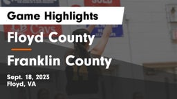 Floyd County  vs Franklin County  Game Highlights - Sept. 18, 2023