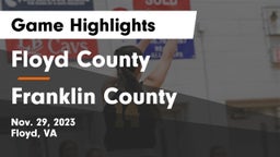 Floyd County  vs Franklin County Game Highlights - Nov. 29, 2023