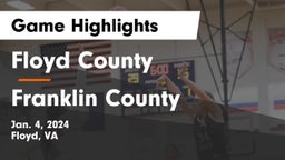 Floyd County  vs Franklin County  Game Highlights - Jan. 4, 2024