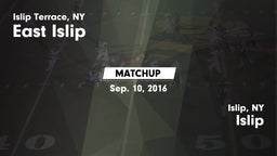 Matchup: East Islip vs. Islip  2016