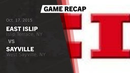 Recap: East Islip  vs. Sayville  2015