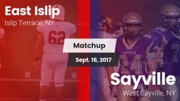 Matchup: East Islip vs. Sayville  2017