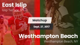 Matchup: East Islip vs. Westhampton Beach  2017