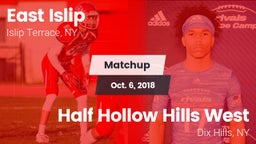Matchup: East Islip vs. Half Hollow Hills West  2018