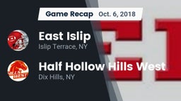Recap: East Islip  vs. Half Hollow Hills West  2018