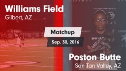 Matchup: Williams Field High vs. Poston Butte  2016