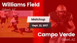 Matchup: Williams Field High vs. Campo Verde  2017