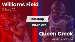 Matchup: Williams Field High vs. Queen Creek  2017