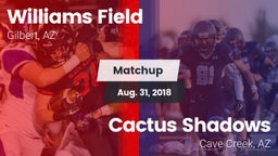 Matchup: Williams Field High vs. Cactus Shadows  2018